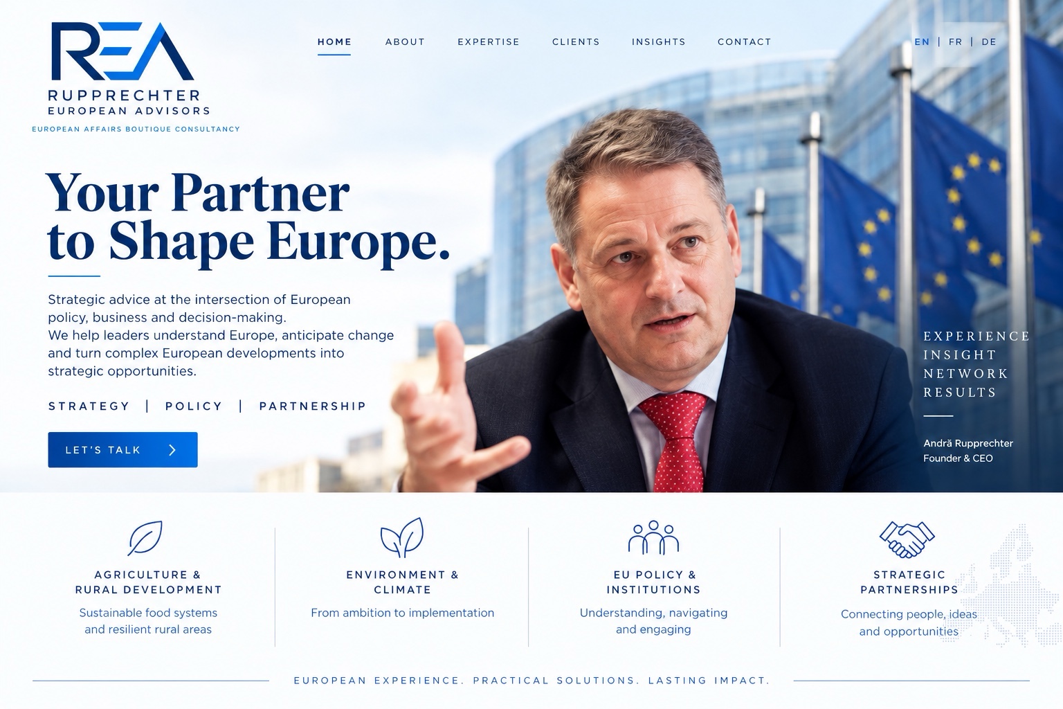 Rupprechter European Advisors — Home preview