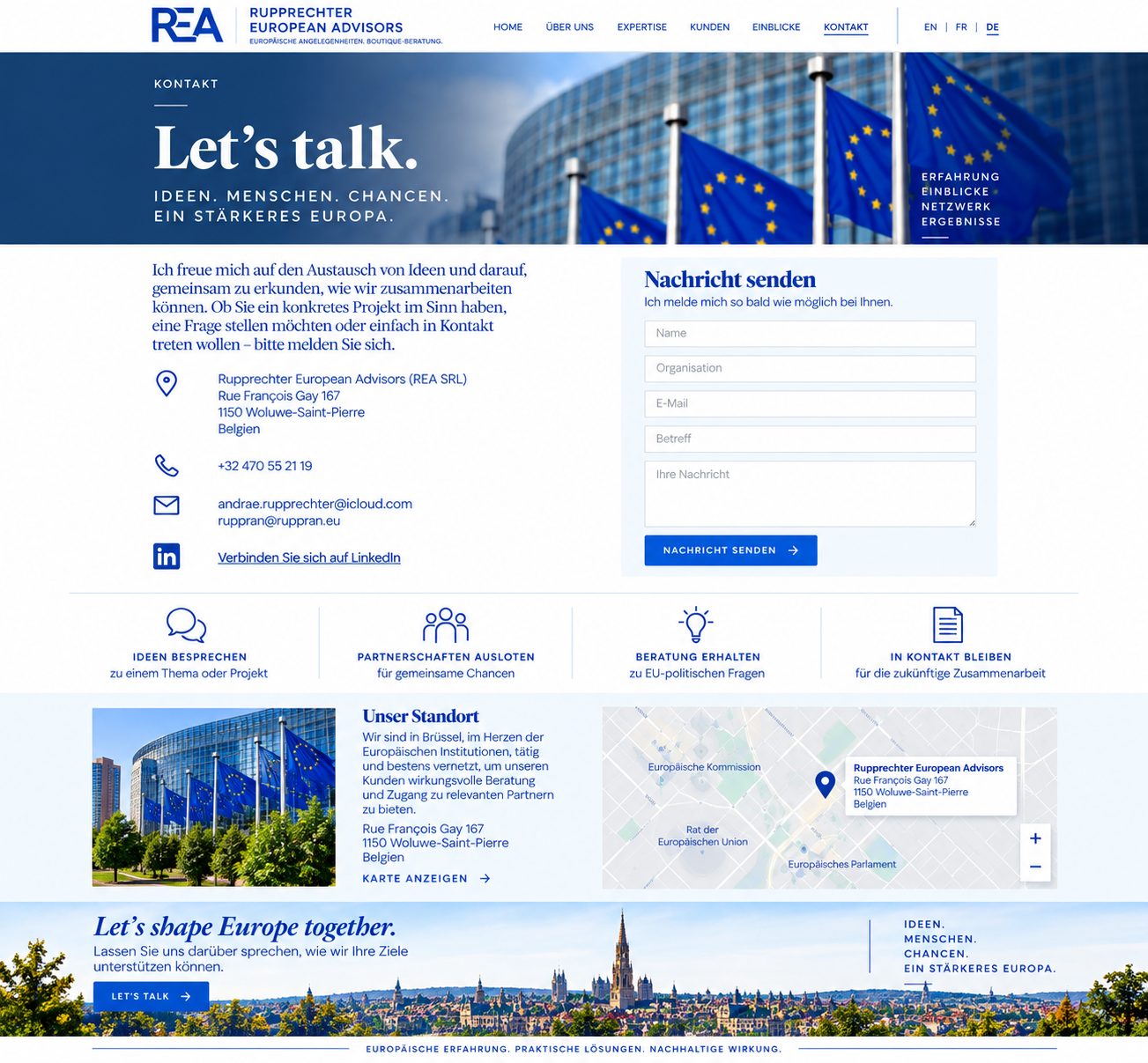 Rupprechter European Advisors — Contact preview