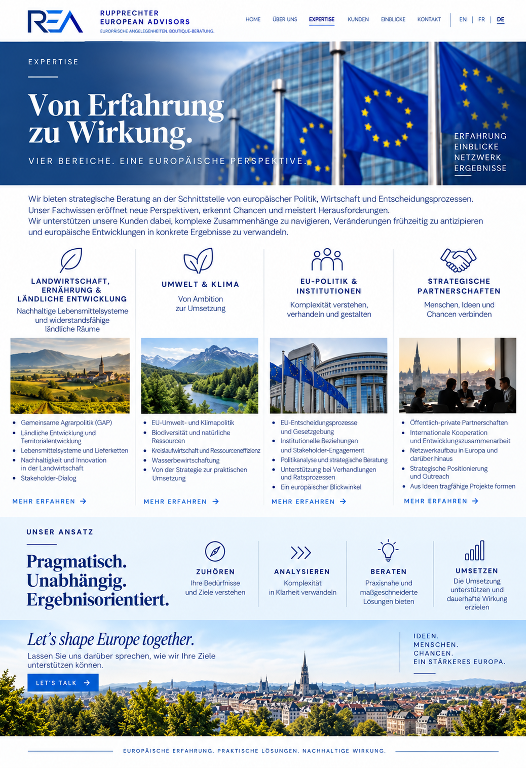 Rupprechter European Advisors — Expertise preview