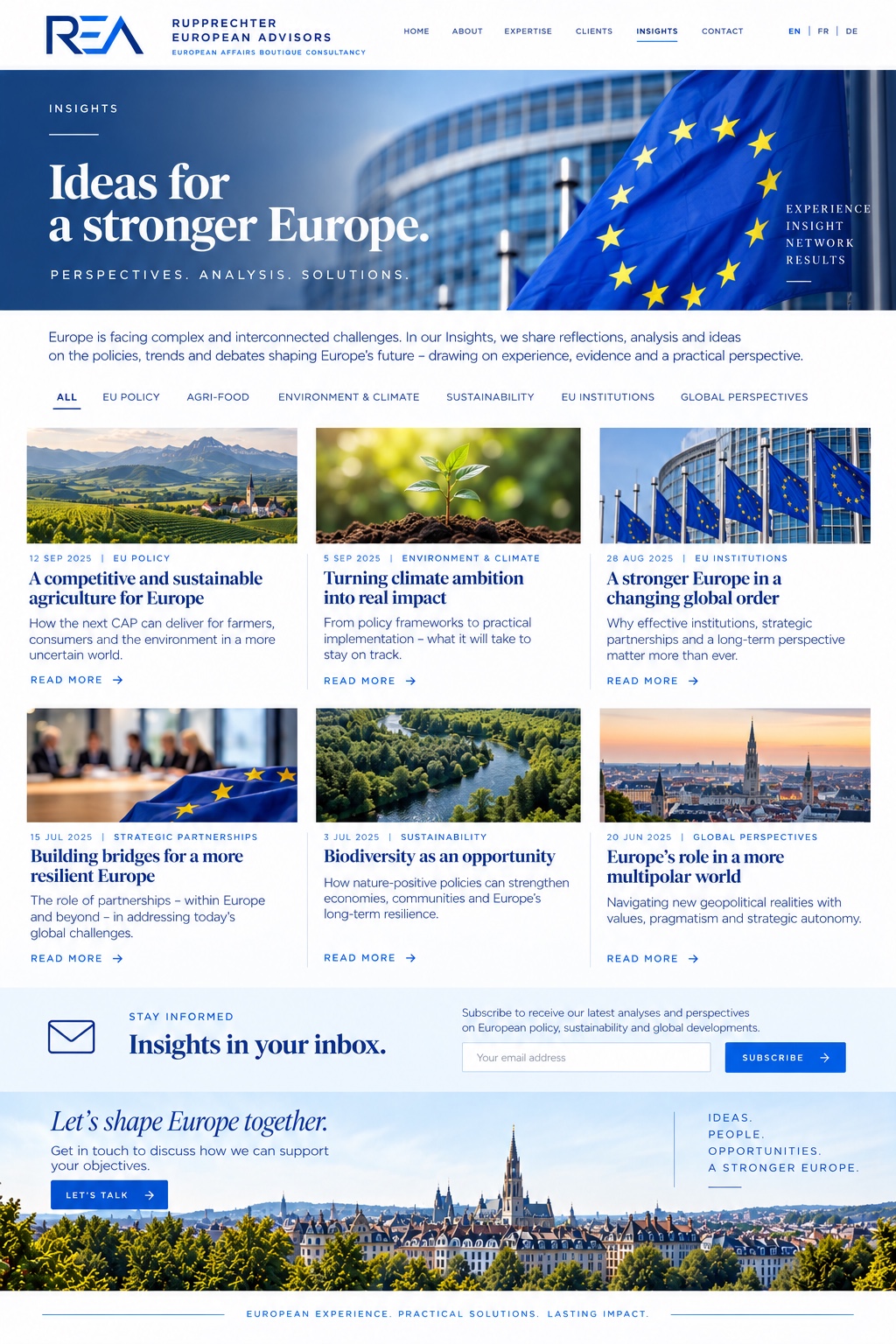 Rupprechter European Advisors – Insights preview